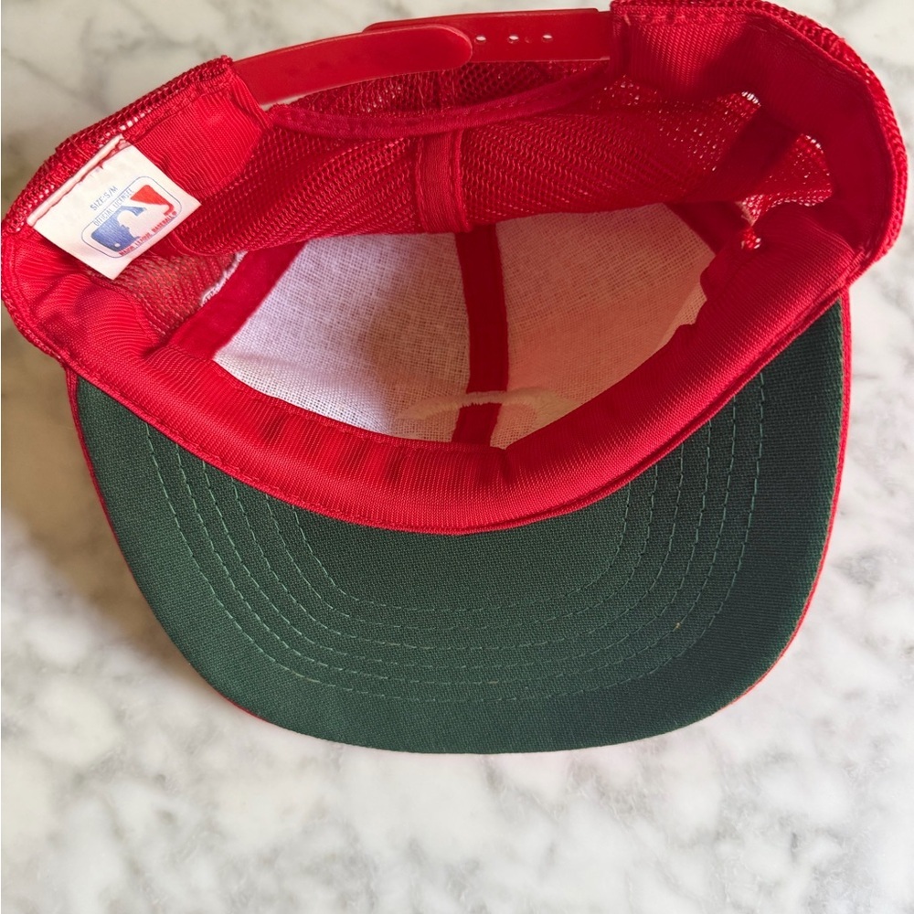 Vintage 80s Cincinnati Reds MLB Snapback Hat Twins Mesh Baseball Cap 90s Sports - Picture 6 of 6